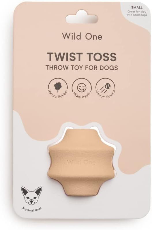 Wild One Small Twist Toss Dog Toy 100% Natural Rubber, Fun to Chew, Durable for All Breeds, Fetch... | Amazon (US)