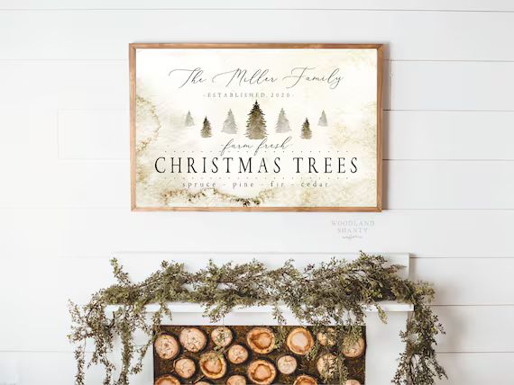 Farm Fresh Christmas Trees Sign  Personalized Christmas Trees | Etsy | Etsy (US)