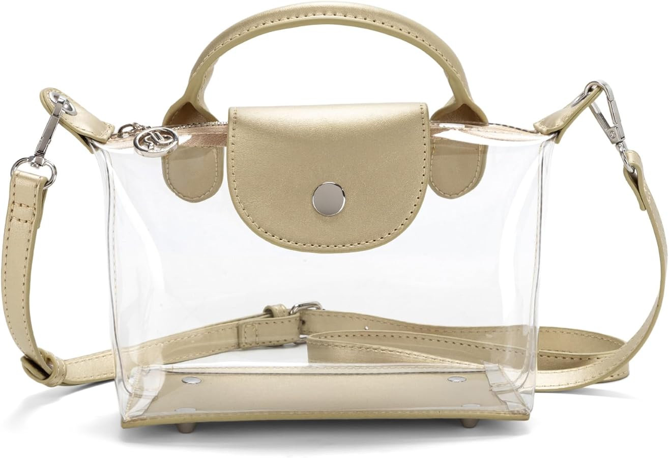 Y&R Direct Clear Bag Purse Stadium Approved Transparent Handbags See Through Crossbody Bag for Co... | Amazon (US)