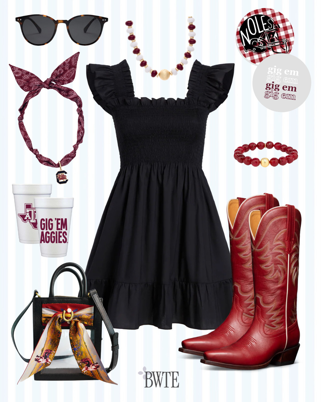 Texas A&M, FSU and South Carolina girls... linking tons of maroon finds I'm loving! 

 #LTKSeasonal #LTKParties #LTKFindsUnder100