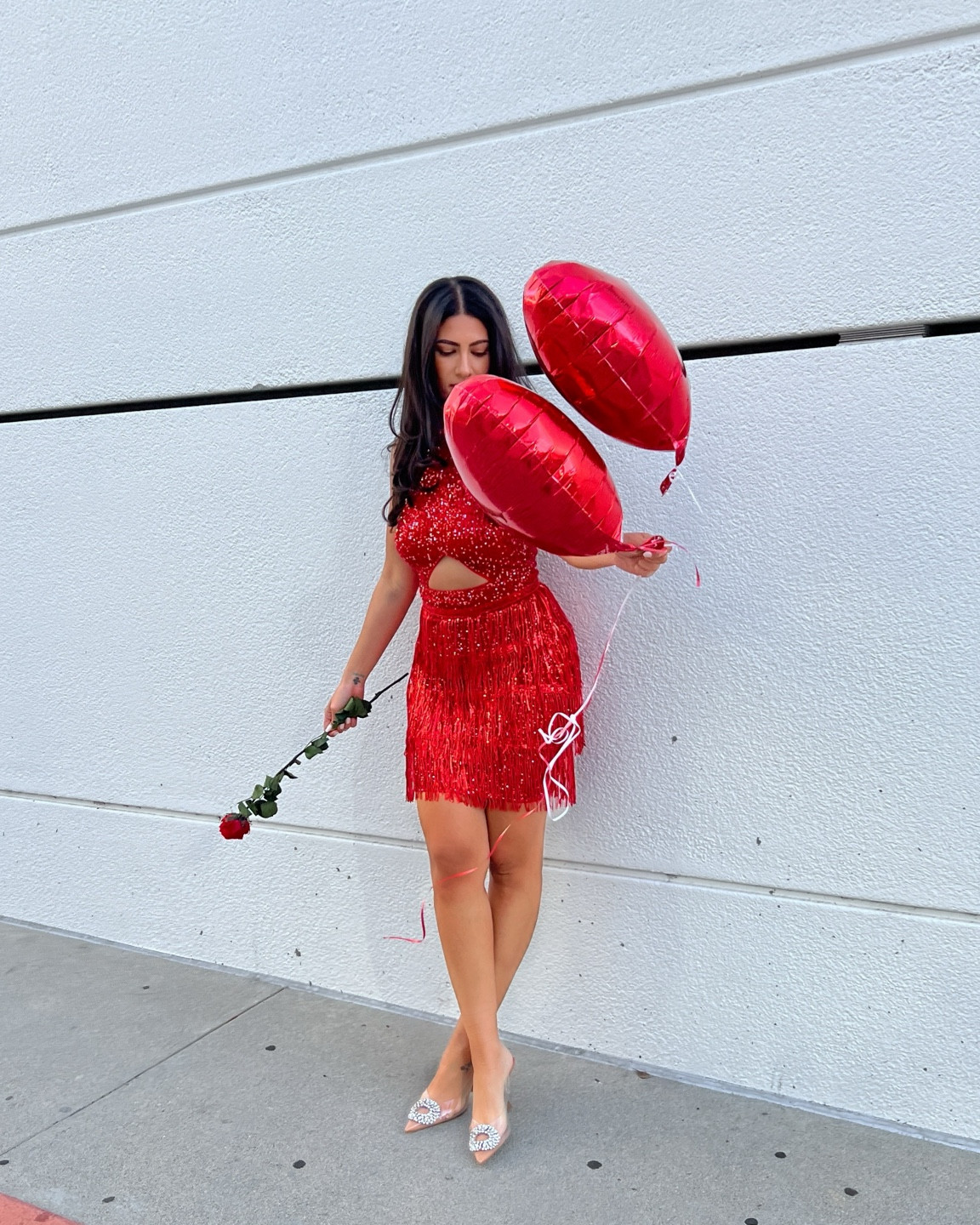 Valentine’s Day dress 
Wearing size smalll

#LTKparties #LTKfindsunder100 #LTKSeasonal