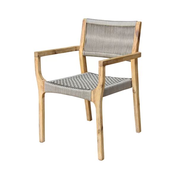 Kenneth Stacking Wood Patio Dining Chair | Wayfair North America