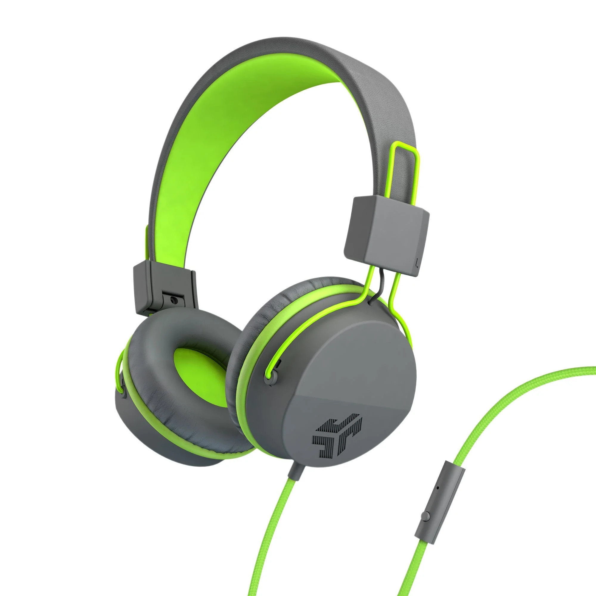 Neon Wired On-Ear Headphones Graphite/Lime | JLab