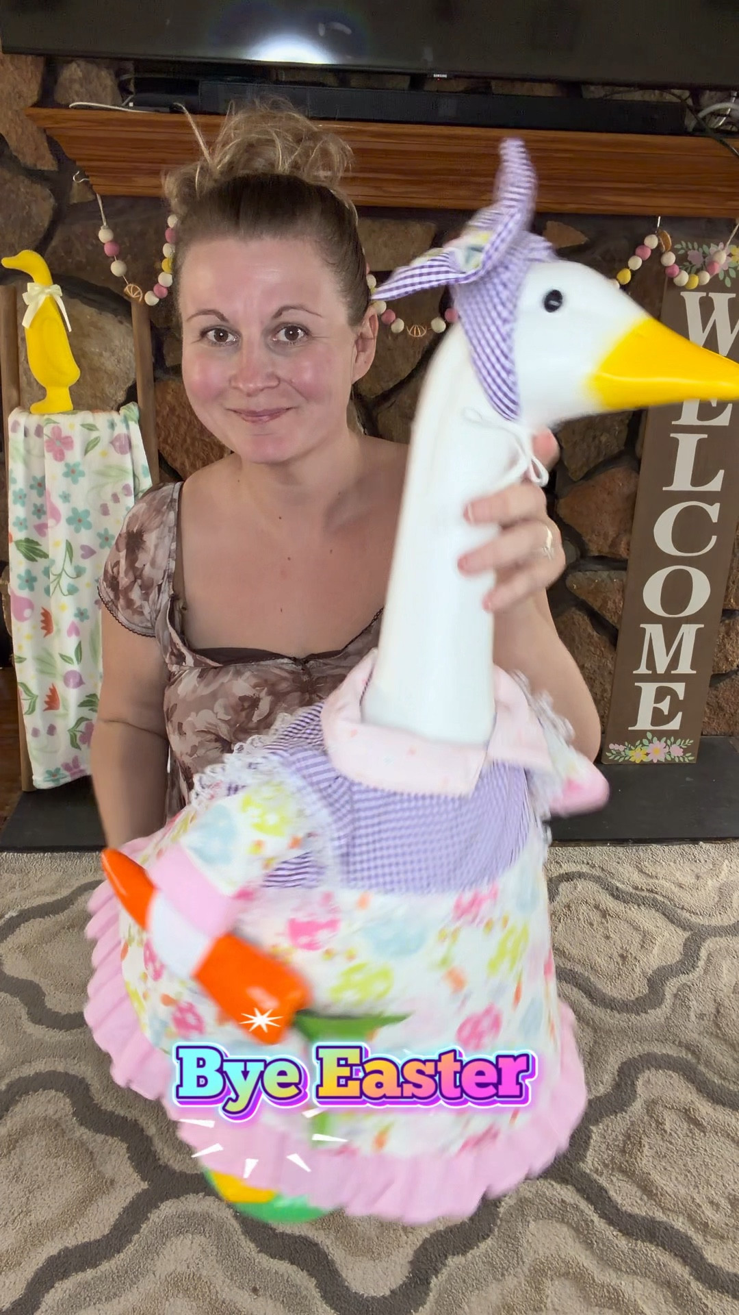 Spring porch decor is officially in full swing and I could not resist dressing my goose for the season 🌼☔️ She was already cute in her Easter dress, but this little yellow raincoat set with the matching hat and tiny umbrella is such a fun touch for spring. It’s one of those simple decor details that makes home feel extra happy.

Shop my spring home finds in my LTK.

#LTKvlog #LTKHome #LTKSeasonal
