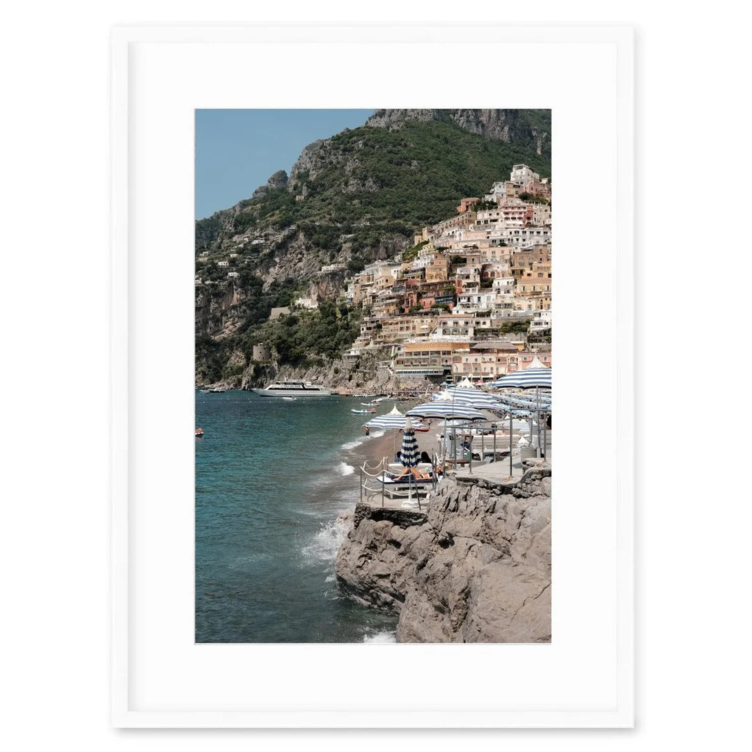 Positano Print: La Scogliera Beach Club, Amalfi Coast (digital Print) - Etsy | Etsy (Global)