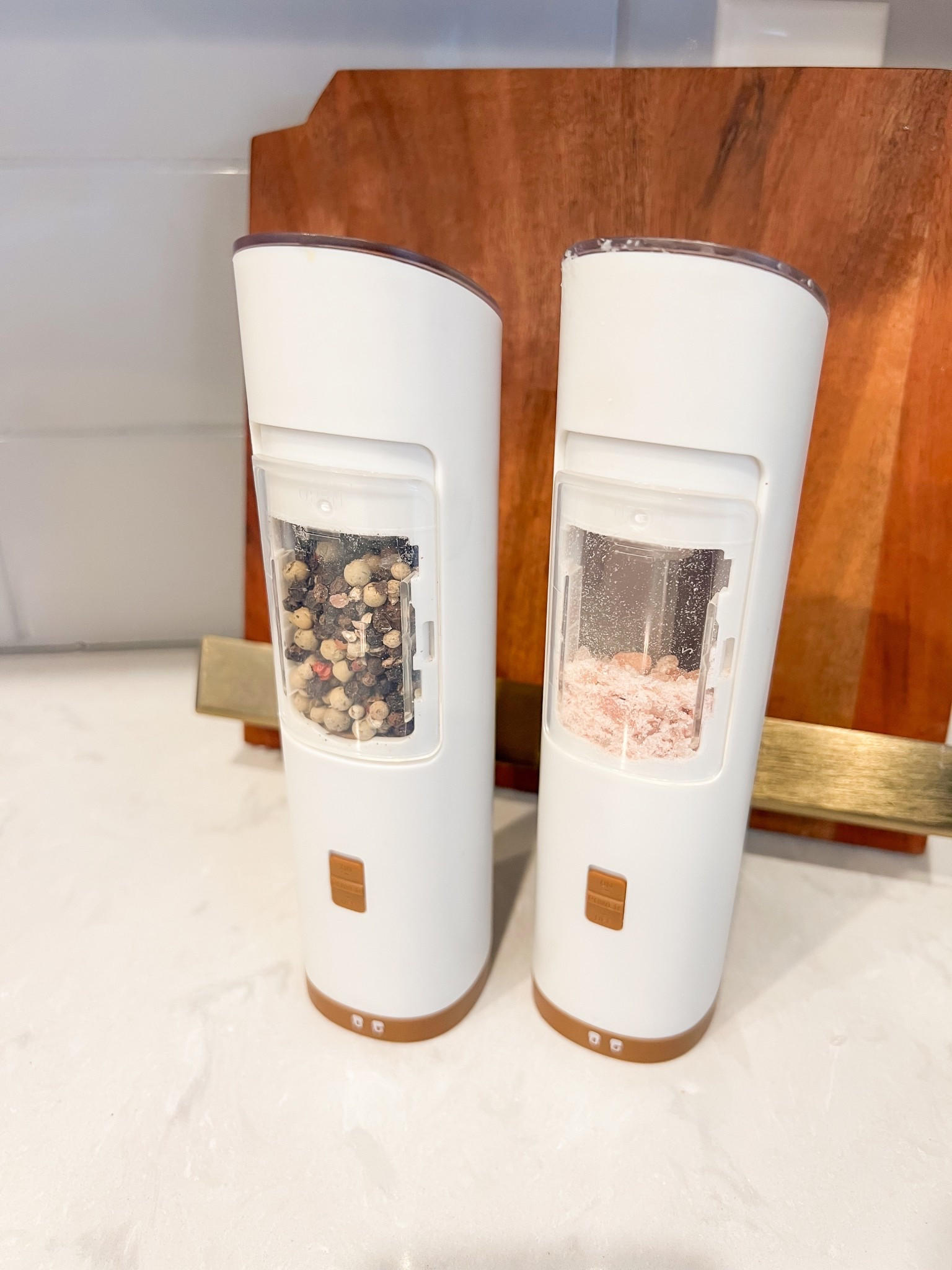 These electric sale and pepper grinders are amazing - easy to use and look great on the counter! 

#LTKWatchNow #LTKFindsUnder50 #LTKHome