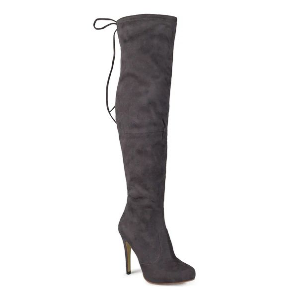 Journee Collection Women's 'Magic' Regluar and Wide-calf Over-the-knee High Heel Boots | Bed Bath & Beyond