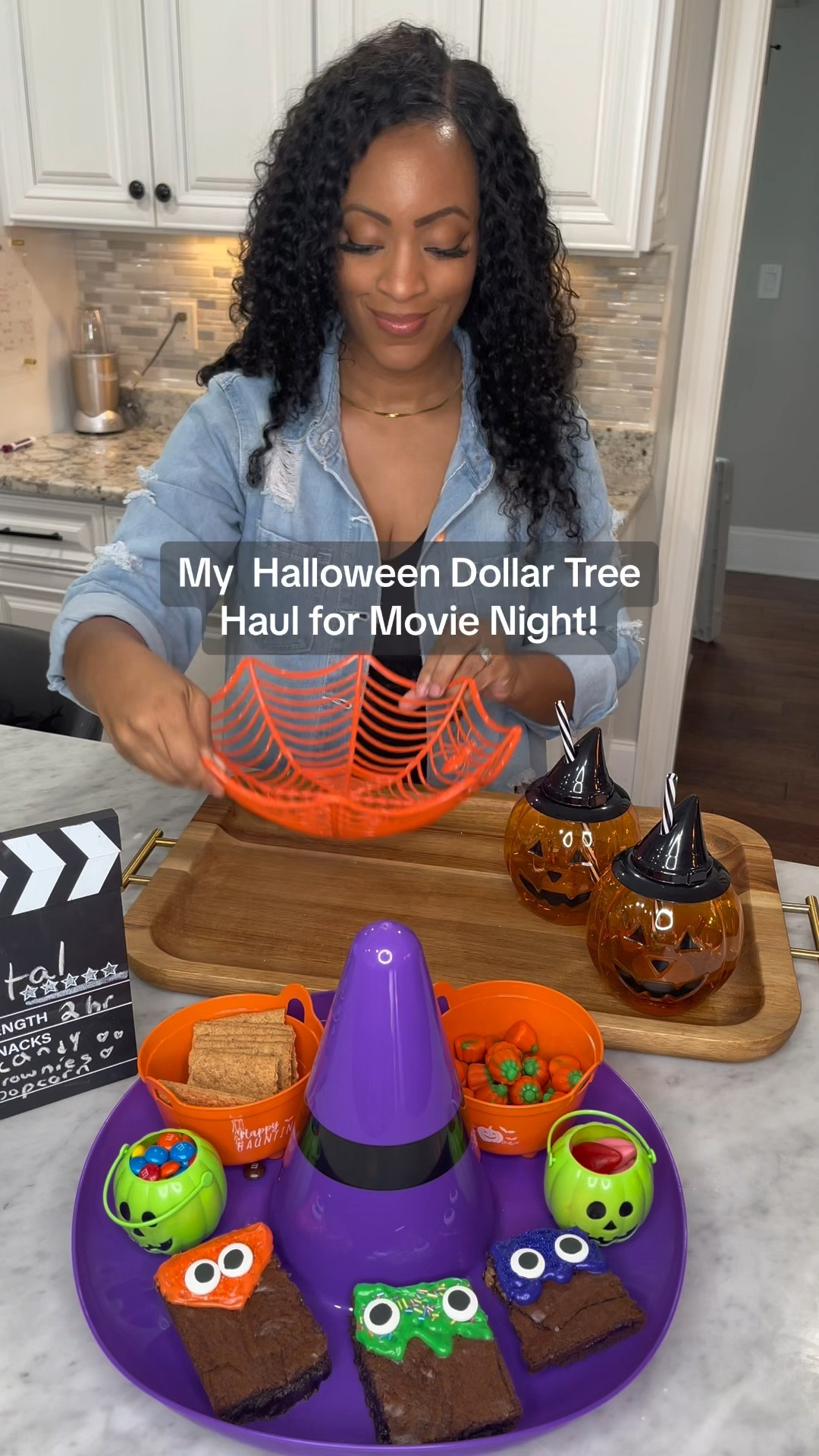 So I'm the type to get in the Dollar Tree and get ALL the finds that I actually don't need before everyone takes the good stuff 😂🎃 This Halloween movie night setup is soo cute and the kids were so in love with it😍 #halloween #dollartreefinds #movienight  #kidsactivities #halloweentreats #dollartreehaul #familytime 

#LTKHalloween #LTKfamily #LTKSeasonal