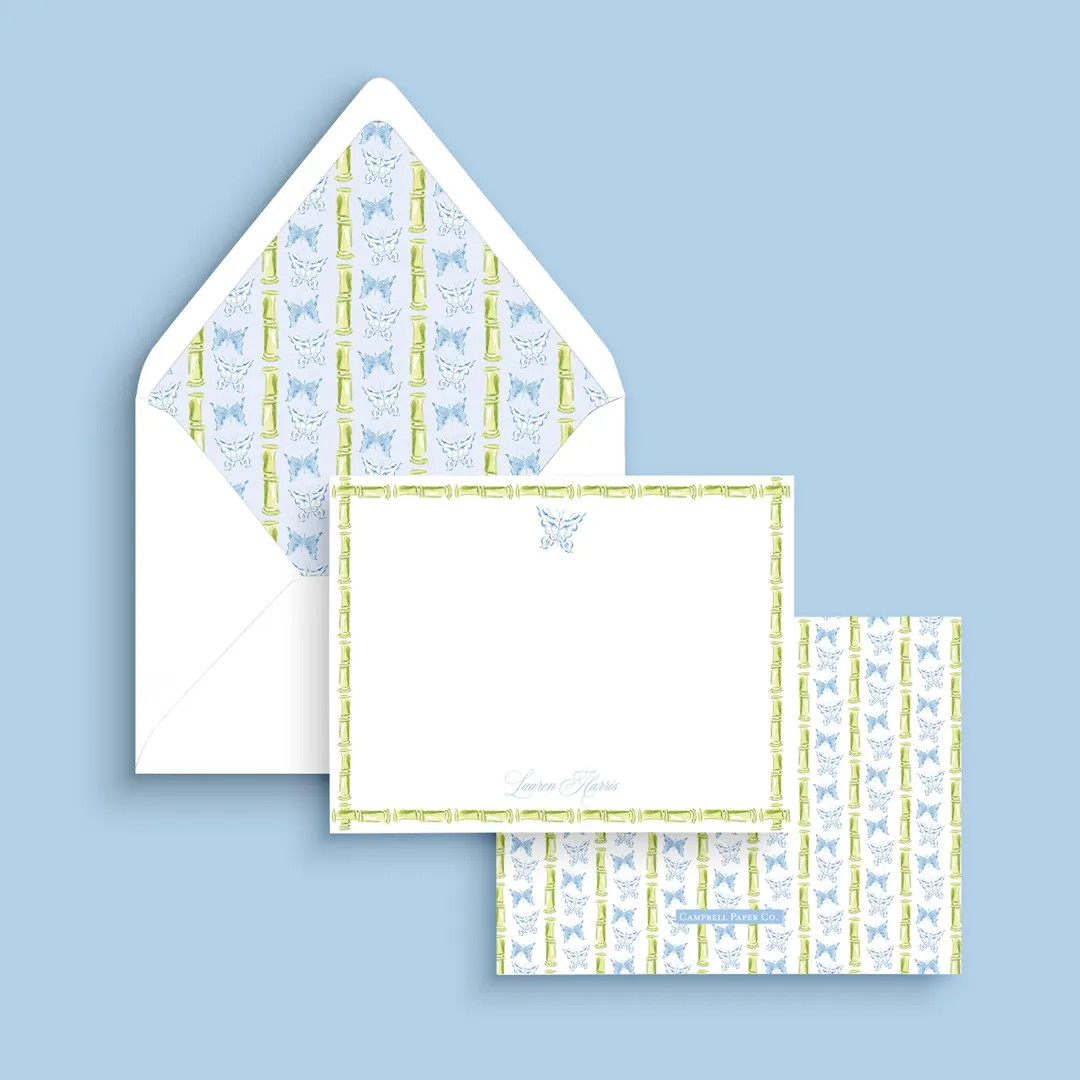 Personalized Butterfly Notecards: Watercolor Stationery Set - Etsy | Etsy (US)