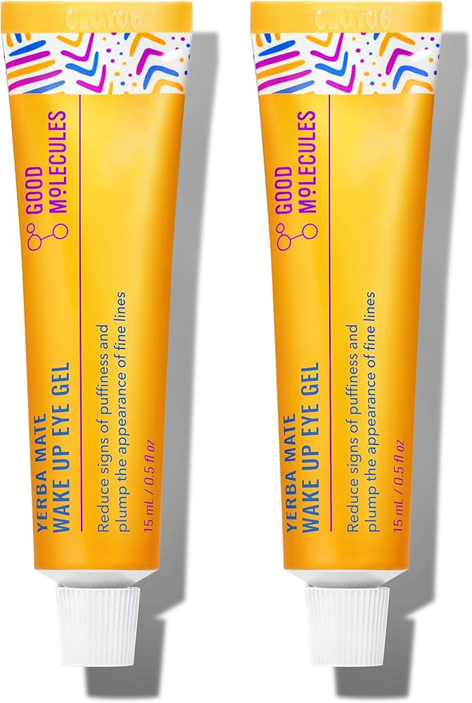 Good Molecules Yerba Mate Wake Up Eye Gel Pack 2 – 15 ml Each | Hydrating Under Eye Gel with Hy... | Amazon (US)