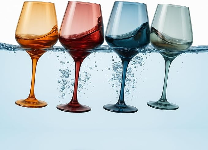 Floating Wine Glasses for Pool (16 Oz | Set of 4) - Shatterproof Wine Glass Set That Float | Outd... | Amazon (US)