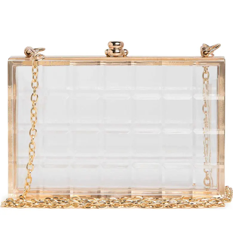 URBAN EXPRESSIONS Missy Transparent Structured Evening Bag | Nordstromrack | Nordstrom Rack