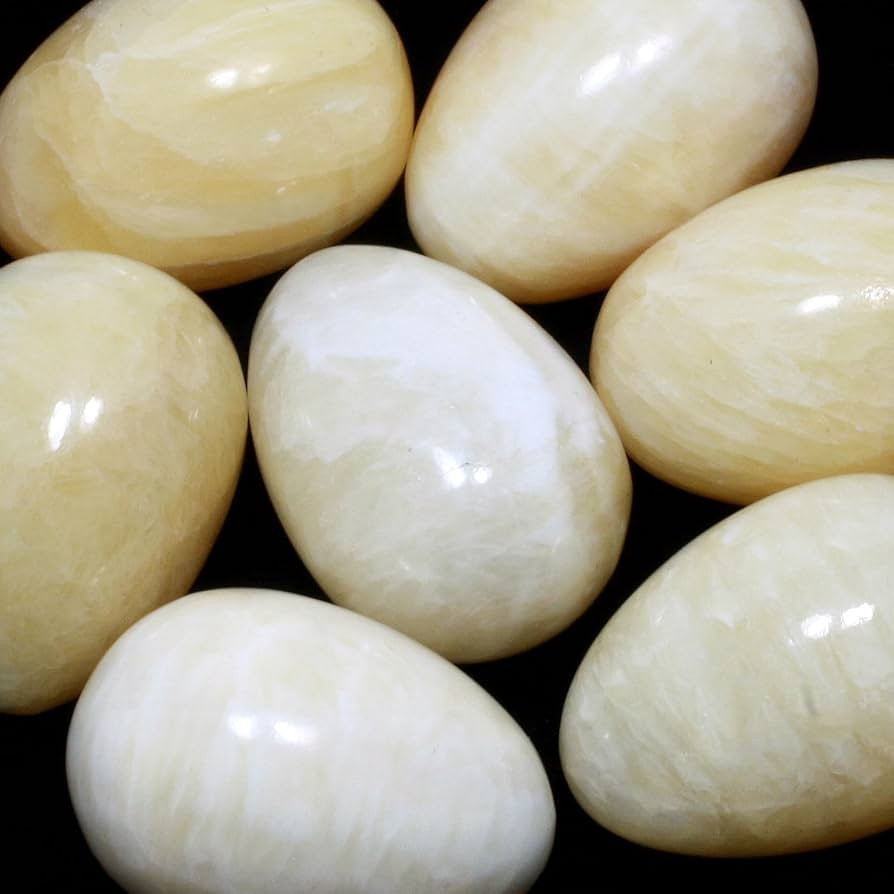 Ivory Calcite Crystal Egg ~48mm | Amazon (US)