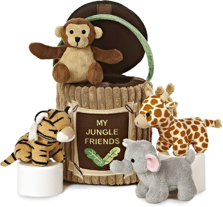 ebba™ Engaging Baby Talk™ My Jungle Friends™ Baby Stuffed Animal - Sensory Delight - Intera... | Amazon (US)