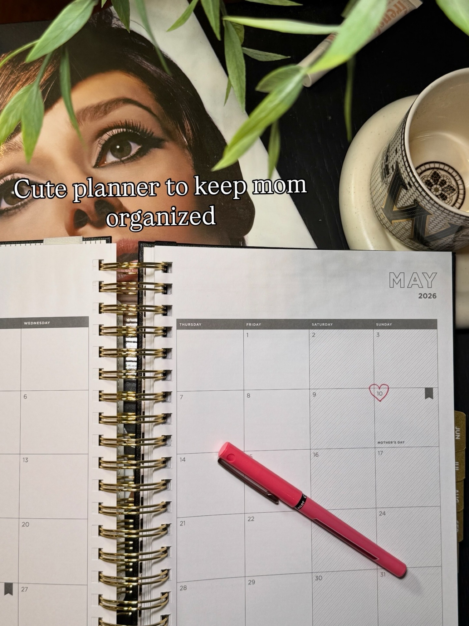The chic mom daily planner. And all the accessories you need , like page clips, bands and pen holder. Organization. Work essentials. 

#LTKdayinmylife #LTKMothersDay #LTKmomlife