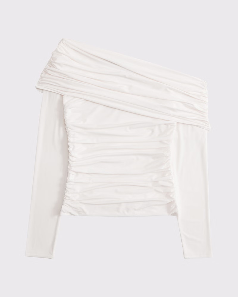 Women's Asymmetrical Foldover Top | Women's Tops | Abercrombie.com | Abercrombie & Fitch (US)