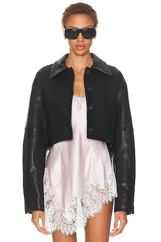 Alina Leather Jacket | FWRD 