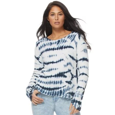 Sofia Jeans by Sofia Vergara Long Sleeve Tie Dye Sweater, Women's | Walmart (US)