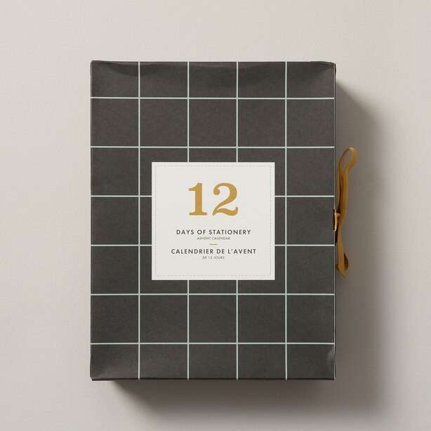 12 DAYS STATIONERY ADVENT CALENDAR BLACK | Indigo (CA)