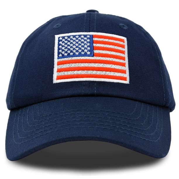 DALIX American Flag Hat Premium USA Baseball Cap in Navy Blue | Walmart (US)
