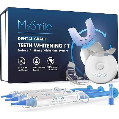 MySmile Teeth Whitening Kit with 5 LED Light, 10 Min Fast Teeth Whitener, 18% CP Teeth Whitening Gel | Target