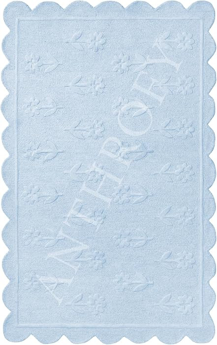 Jessa Scallop Floral Rug \u2013 4' x 6' \u2013 Handmade Wool Area Rug \u2013 Blue \u2013 Rugs for... | Amazon (US)