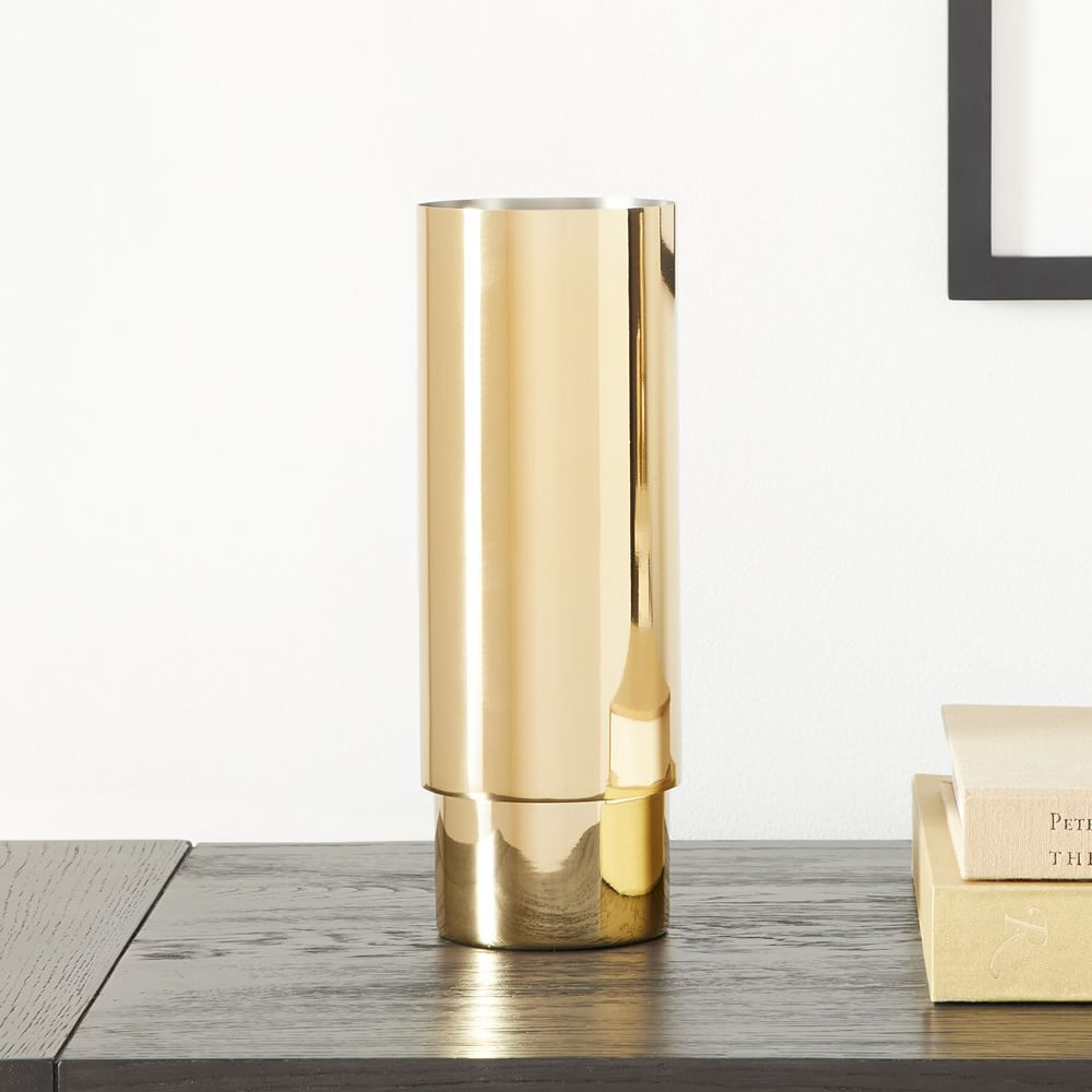 Brass Tube Vases | West Elm (US)