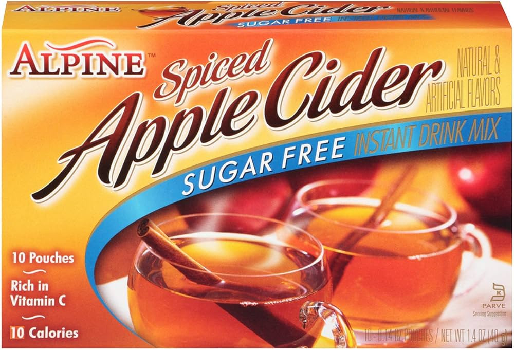 Alpine Sugar-Free Spiced Apple Cider Mix - Pack of 2 | Amazon (US)
