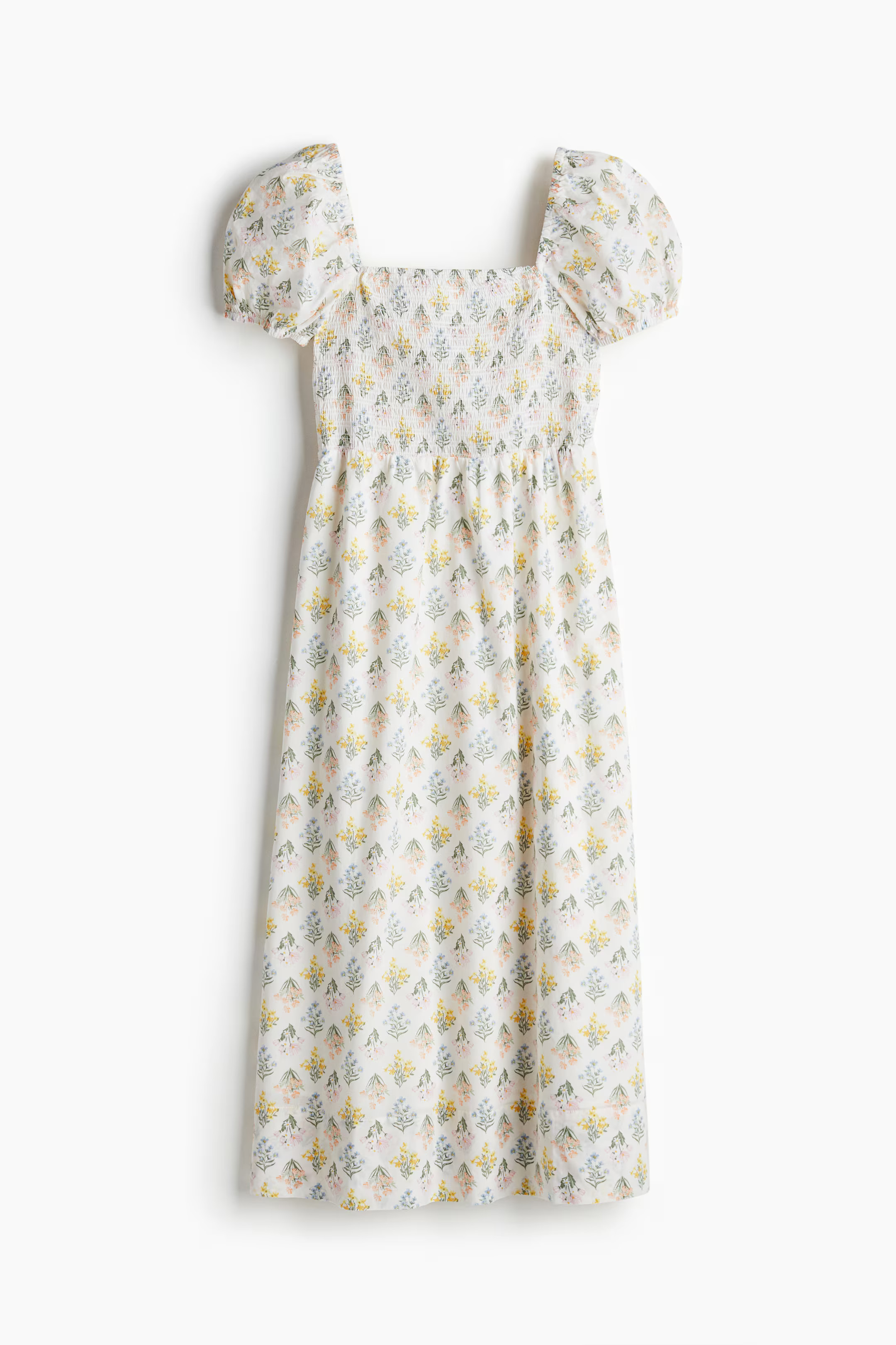 Puff-Sleeved Cotton Dress | H&M (US + CA)