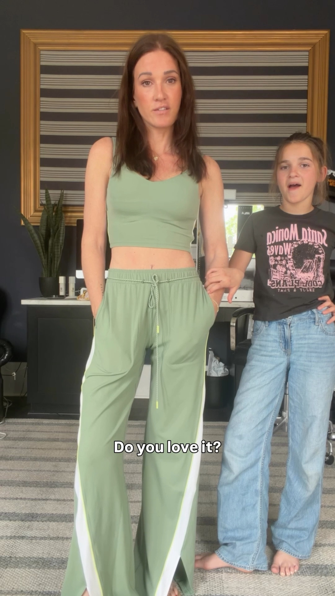 Wearing XS in top and XXS in bottom but I feel like XS In bottom could've been cute too for a baggier look 

#LTKgrwm #LTKOver40 #LTKmomlife