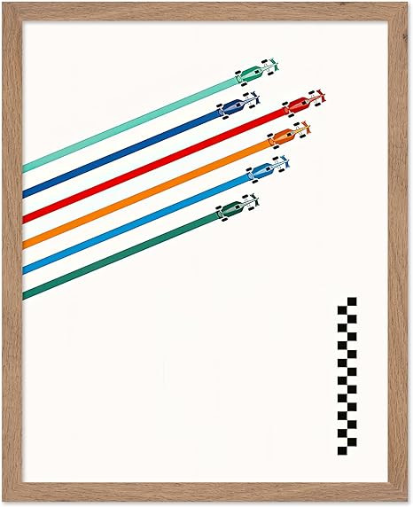 Poster Master Vintage Racing Poster - Retro Automobile Print - Racing Sport Cars - Gift for Artis... | Amazon (US)