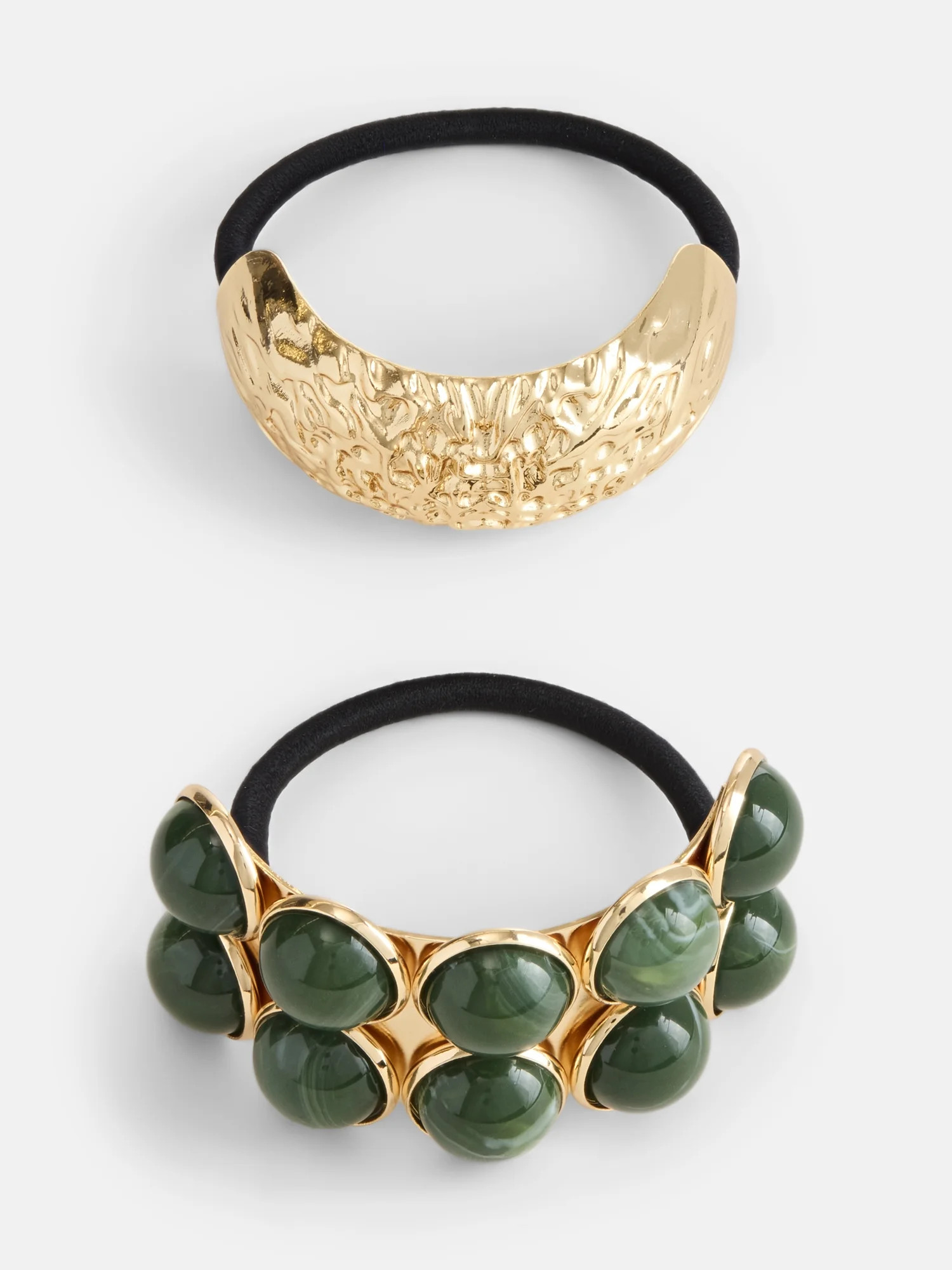 Scenario Women's Cabochon Hair Tie, Green | Walmart (US)