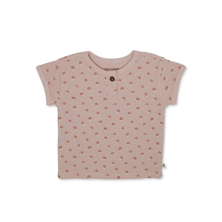 easy-peasy Toddler Girl Short Sleeve Waffle T-Shirt, Sizes 18M-5T | Walmart (US)