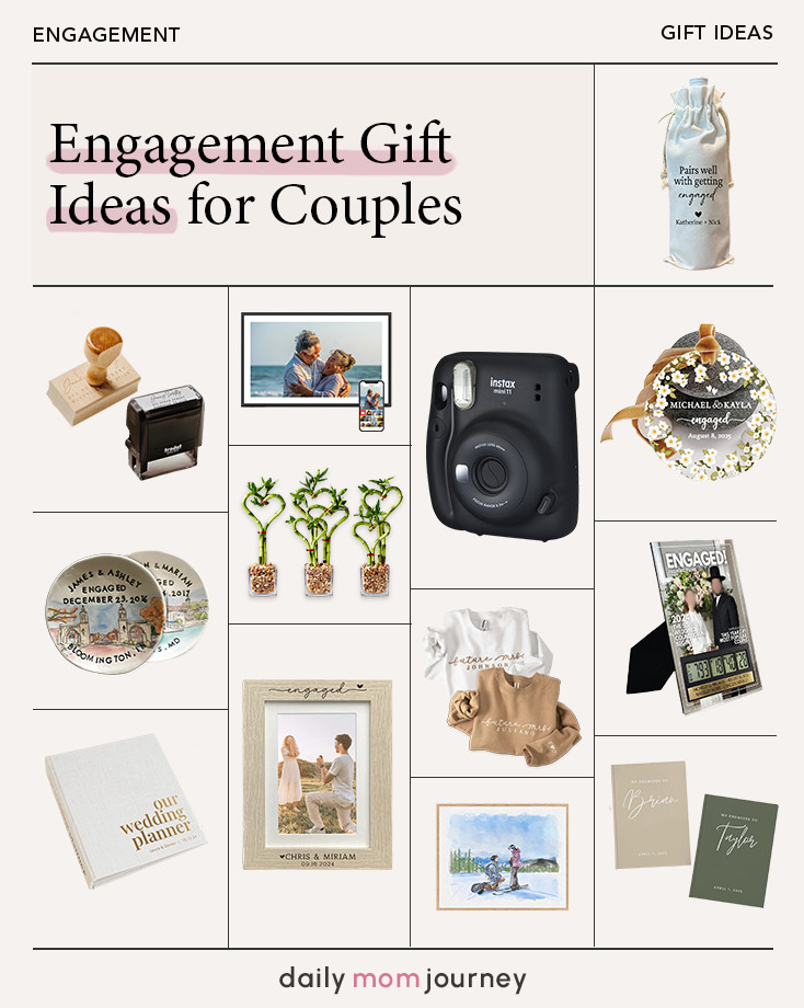 Celebrate love with a thoughtful engagement gift! 🎁💛 Whether it’s a beautiful keepsake or something fun to help them plan their big day, these gift ideas are perfect for any engaged couple. Which one is your favorite? 💍✨ Get inspired here 👉 https://dailymomjourney.com/engagement-gift-ideas/ #EngagementGifts #GiftIdeas #WeddingPlanning 

 #LTKWedding
