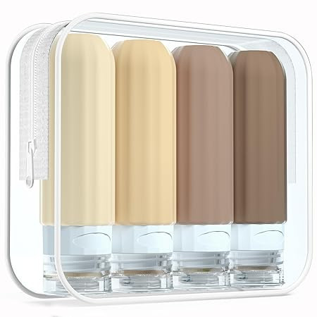 Travel Bottles for Toiletries, TSA Approved, Silicone Travel Bottles, BPA Free, 3oz Leak Proof Tr... | Amazon (US)