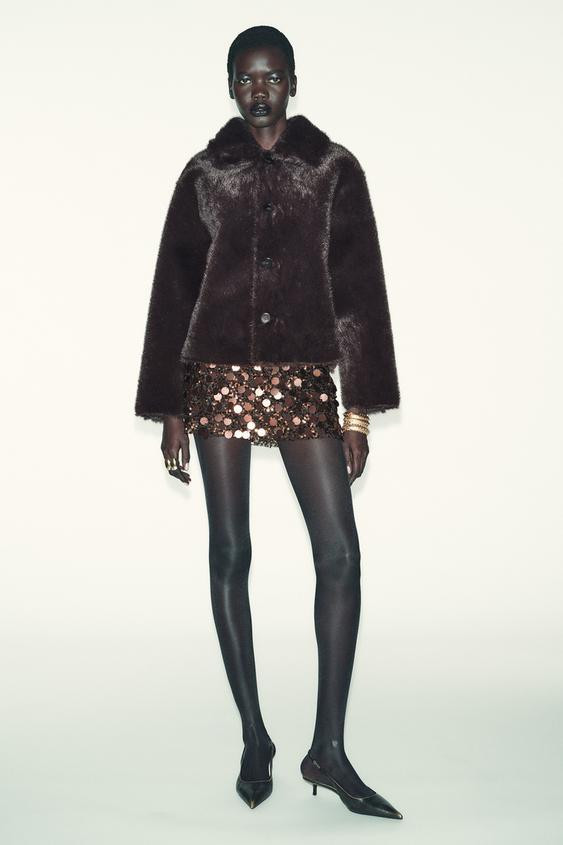 REVERSIBLE DOUBLE FACED FAUX LEATHER JACKET | Zara US