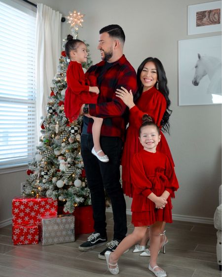 Have yourself a merry little Christmas. 🎄 #xmas2022 
Currently bundled up under a blanket with this Texas freeze. 🥶 Just blessed to spend this season with my people. Merry Christmas friends! 🎁 

Christmas Family photos 
Family holiday outfits 
Matching family outfits 

#LTKGiftGuide #LTKSeasonal #LTKHoliday