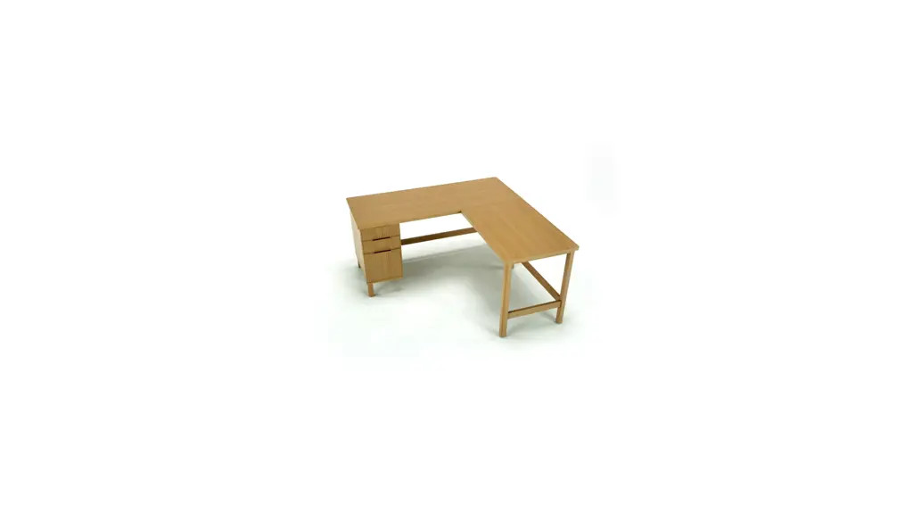 Better Homes & Gardens Lillian Fluted L-Shape Desk, Natural Pine Finish | Walmart (US)