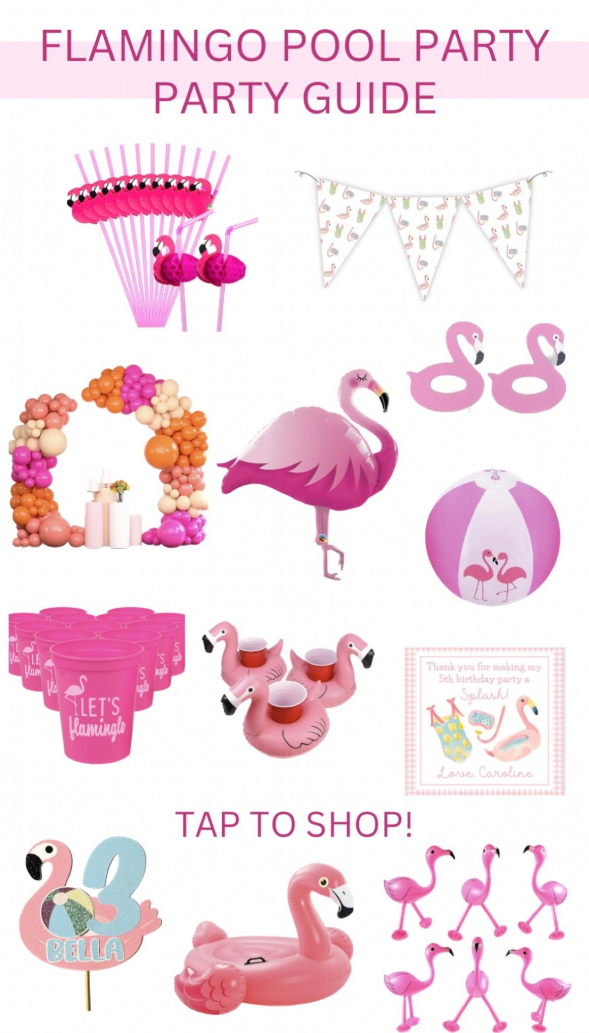 Flamingo pool party guide👙☀️⛱️🦩 #poolpartyguide #poolpartydecor #poolpartyinspo #flamingopoolpartyguide #flamingopoolpartyinspo 

#LTKStyleTip #LTKKids #LTKParties