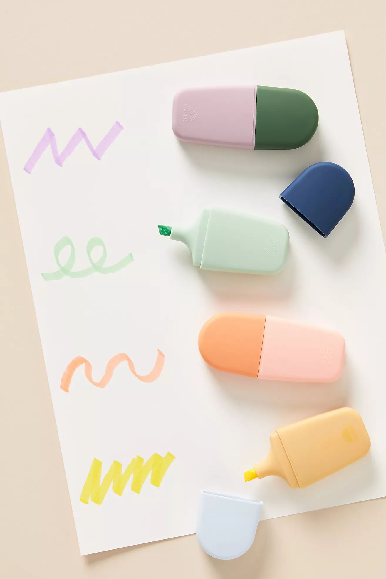 Papier Mini Highlighters, Set of 4 | Anthropologie (US)