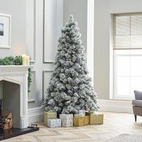 The Winter Workshop - 6ft / 180cm Snowy Virginia Pine Artificial Christmas Tree - pvc and pe Mixed N | ManoMano UK