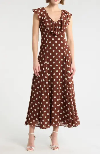 Ruffle Godet Maxi Dress | Nordstrom Rack