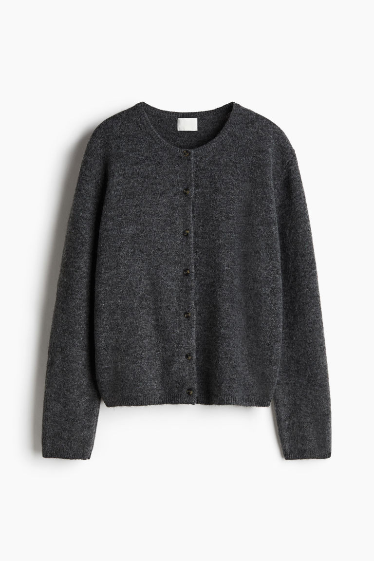 H & M - Loose-fit cardigan - Grey | H&M (UK, MY, IN, SG, PH, TW, HK)