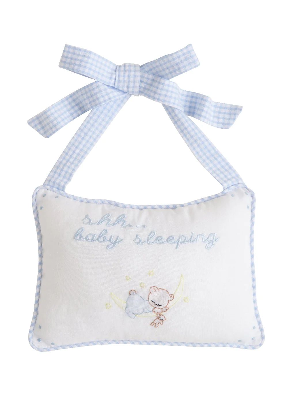 Baby Sleeping Door Pillow - Blue | Little English