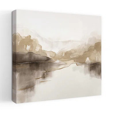 Contemporary Art Organic Rustic Serene Landscape Nature Art | Wayfair North America