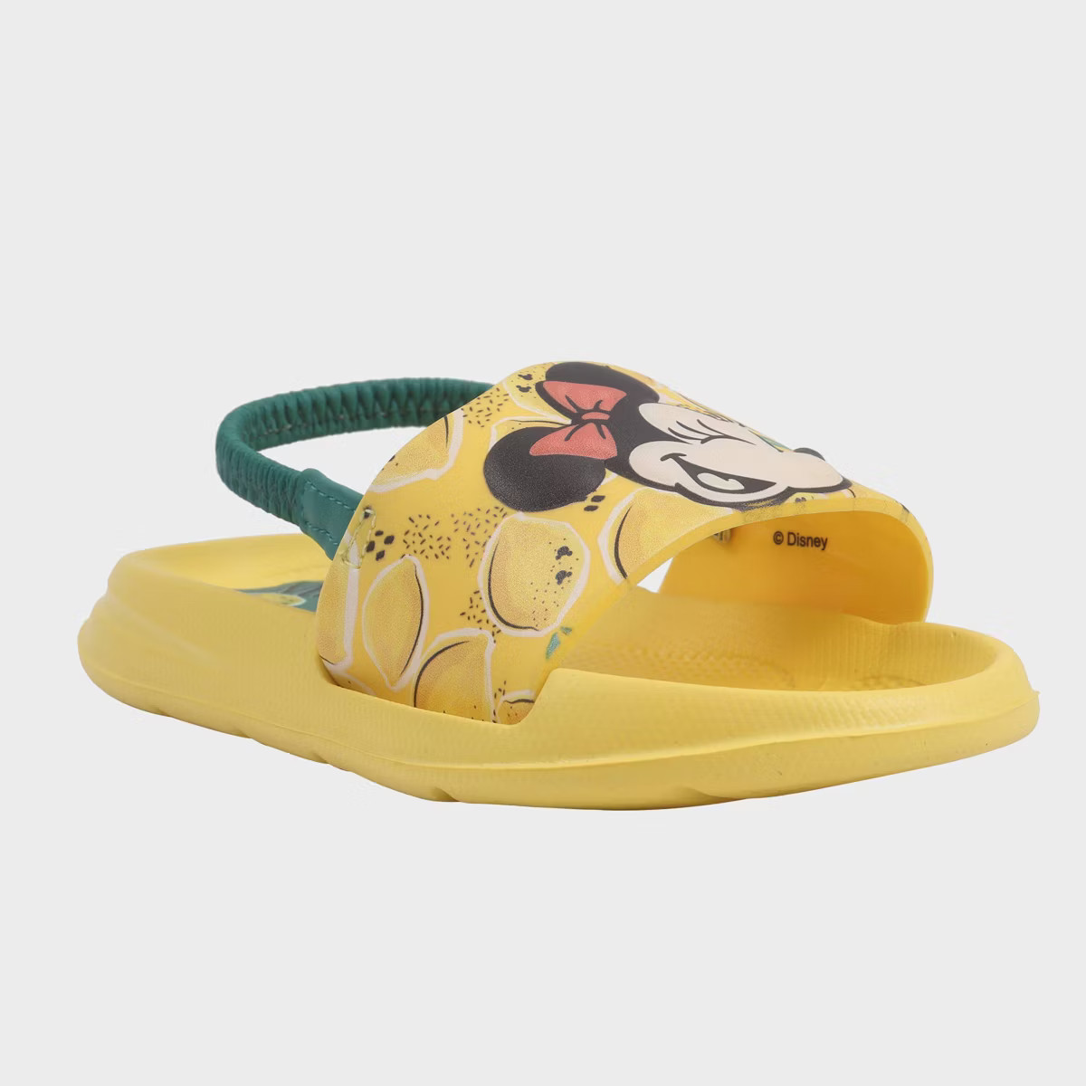 Girls' Minnie Mouse Slide Sandals - Yellow | Target