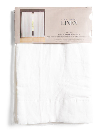 50x96 Linen Set Of 2 Washed Window Panels | TJ Maxx