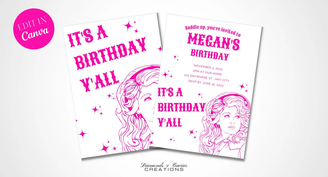 Dolly Parton Invitation, Nashville Girls Weekend Invite, Dolly Parton Bachelorette Invite, Nash B... | Etsy (US)