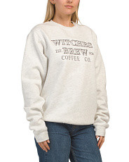 Witches Brew Coffee Co Embroidered Sweatshirt | Long Sleeve Tops | Marshalls | Marshalls
