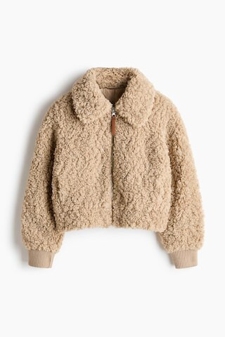 H & M - Teddy Fleece Jacket - Beige | H&M (US + CA)